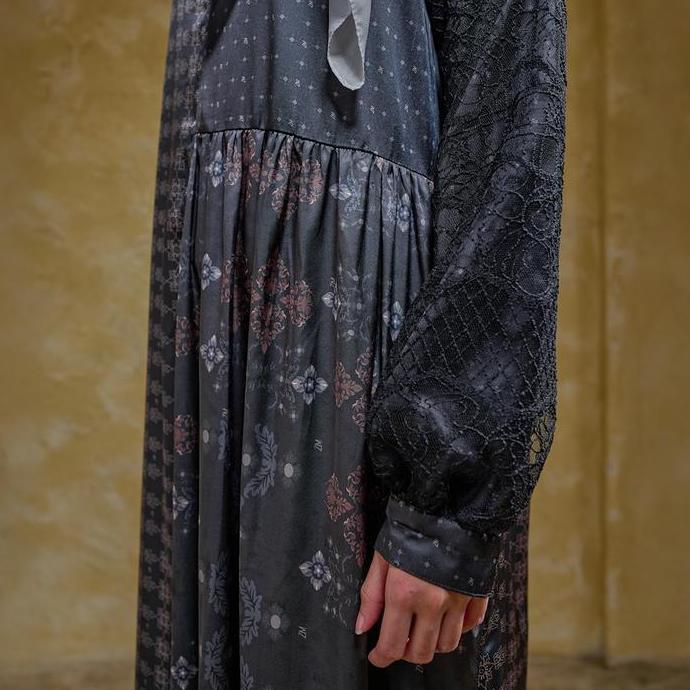 Uffa- Zm Zaskia Mecca - Kanae Gamis Nita - Teman Serumpun - Edisi Kamboja Brokat Dress