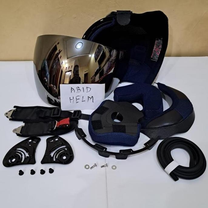 busa helm ink centro | lis karet helm | kaca helm ink centro silver