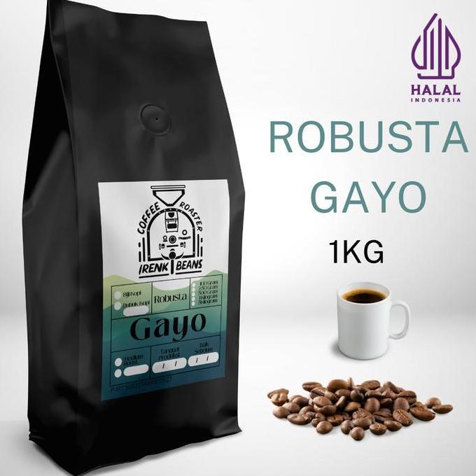 Kopi Robusta Gayo 1000g Biji Bubuk