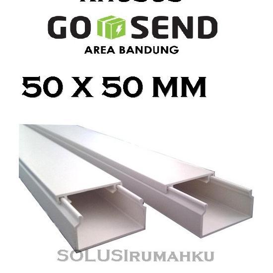 [ Instant ] Kabel Dak 50 X 50 Mm / Ducting Cable Pvc Pelindung Protektor