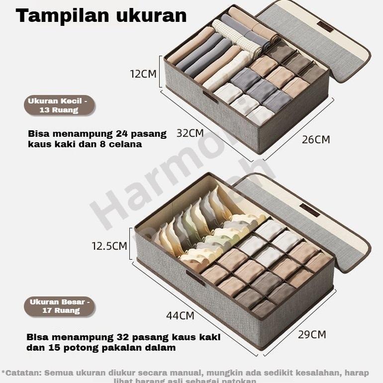 Recommended Tempat Penyimpanan Pakaian Dalam Rak Pakaian Dalam Organizer Storage Box Sekat Pengatur 