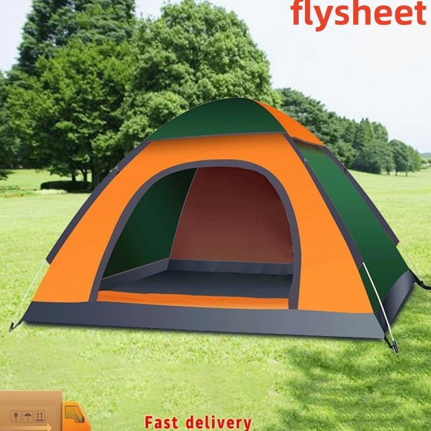 Tenda Camping Dome Waterproof Otomatis 6 Orang 4 Orang Anti Air Free Tas 2-4 Orang Orang Outdoor Ten