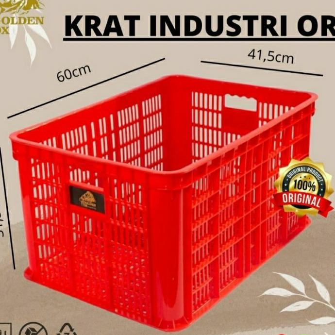 Krat Industri Bahan Ori Tebal / Krat Tempat Piring / Krat Serbaguna / Tempat Paket Besar