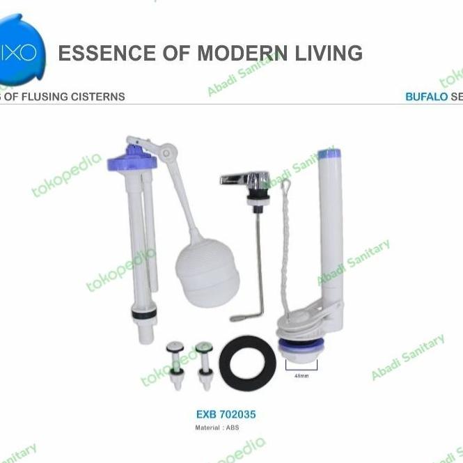pelampung bola air closet duduk engkol samping set komplit eixo set