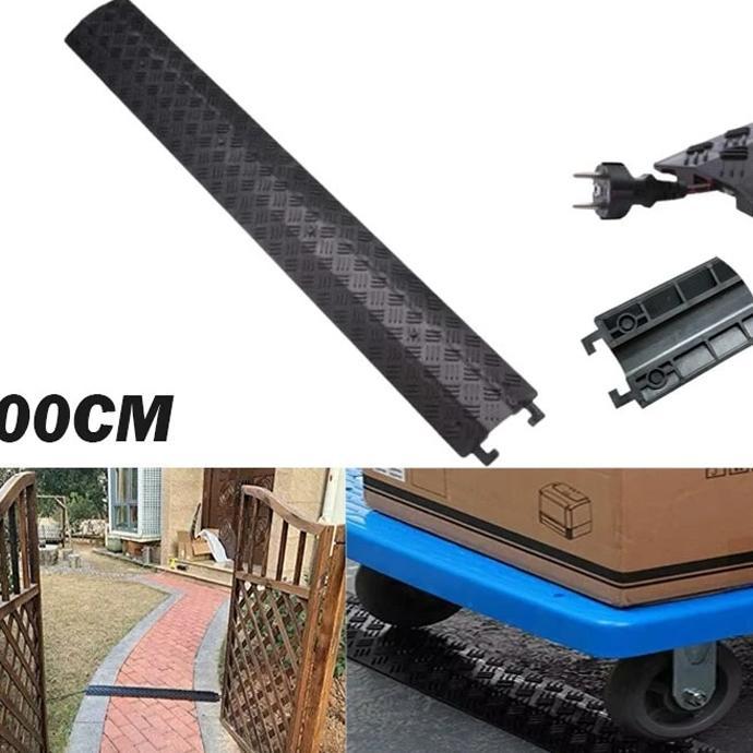 100Cm Kabel Duct Lantai Hitam Penutup Kabel Lantai Floor Cable Duct Kabel Ducting Lantai