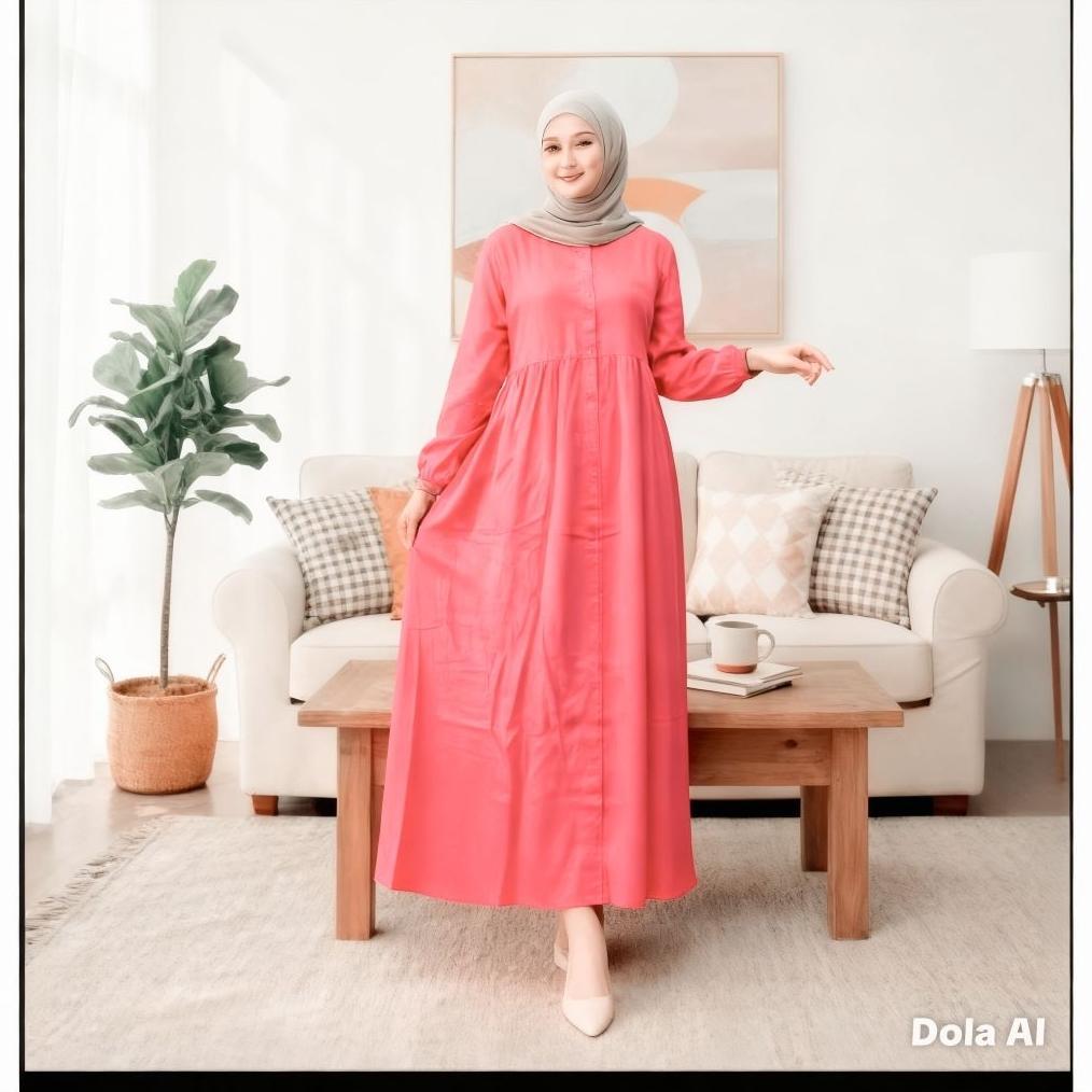 Grosir Gamis Rayon Twill Pjg Gamis 125 Cm//Bahan Adem Dan Nyaman Dipakai