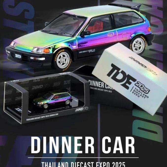IN64-EF9-TDE25DC - INNO64 HONDA CIVIC SIR (EF9) DINNER EDITION THAILAND DIECAST EXPO | TDE2025 A2158