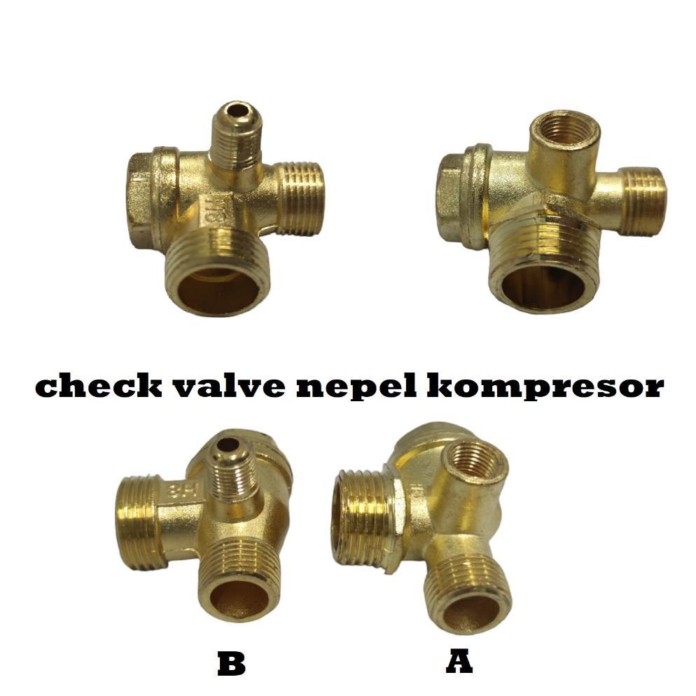 NEW Sparepart Check Valve Nepel Kompresor Angin Lakoni / Kompresor Izumi [terbaik][terlaris]