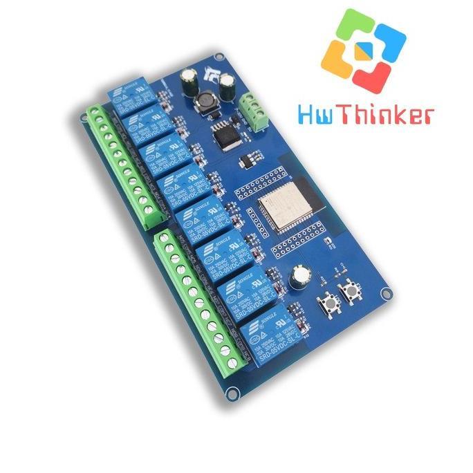lokalapa / Modul ESP32 with Relay 10A 8 Channel ch 8ch WIFI Bluetooth WROOM-32E Diskon