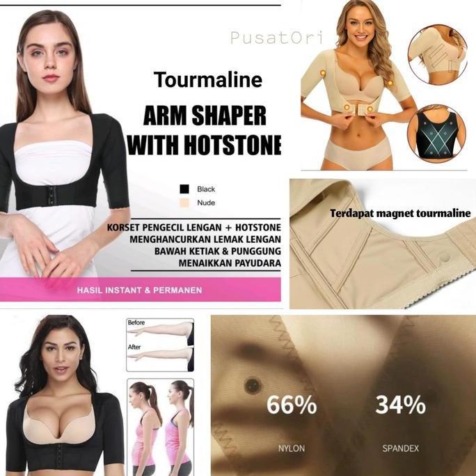 Slimming Arm Shaper With Tourmaline Korset Atasan Dengan Pengait