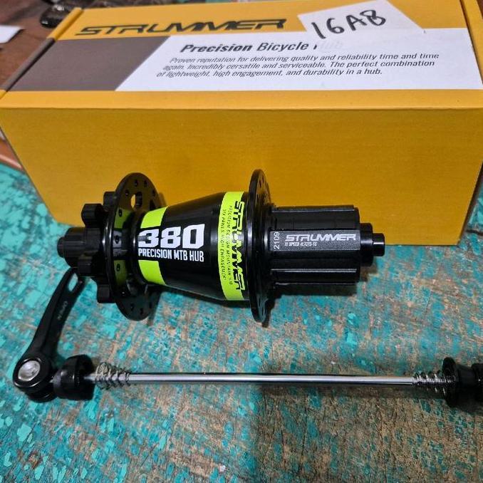 Freehub Strummer HM 380 QR 32 hole HFH sepeda MTB disc brake 6 pawls Tawon hub Belakang