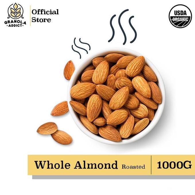 Galax- Leggero- Roasted Whole Almond / Kacang Almond Panggang 1000G (1Kg)