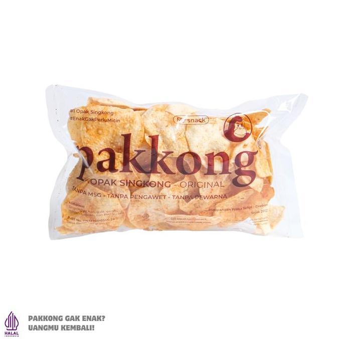 PAKKONG Opak Singkong - Rasa Original (Tanpa MSG & Pengawet)