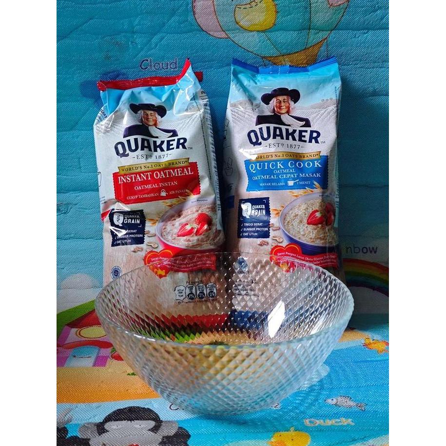 Younme- Colazione- Quaker Instant / Quick Cook Oatmeal 800G Ed 03/7 Gratis Mangkuk/Container