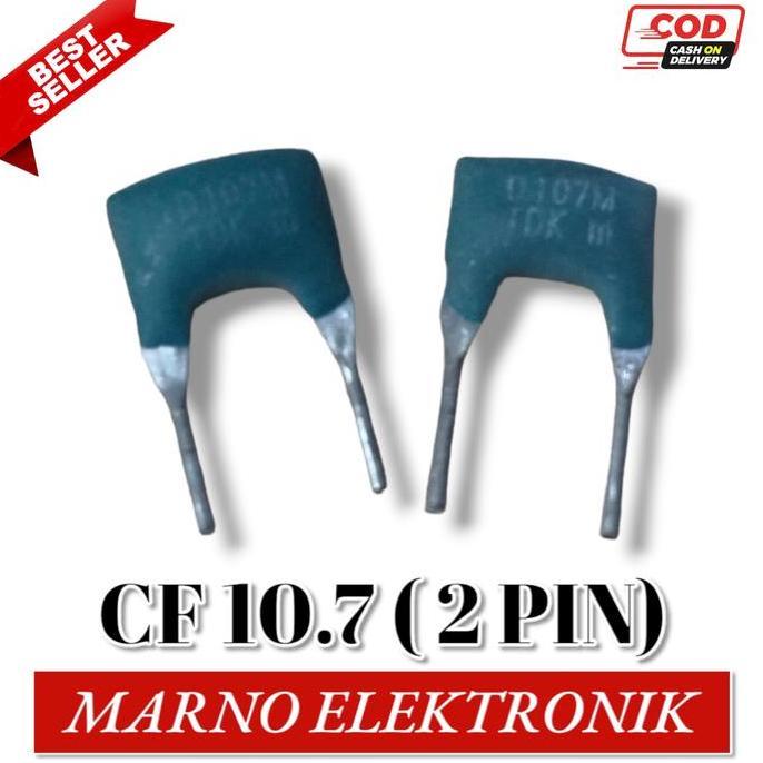 CERAMIC FILTER CF 10.7 10,7 10.7MHZ 10,7MHZ 2 PIN 2 KAKI KERAMIK ORI A2162