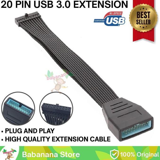 Dunwx- Collegare- Kabel Usb 0 Pin Extension Usb 3.0 Extender Motherboard Pc 19 Pin