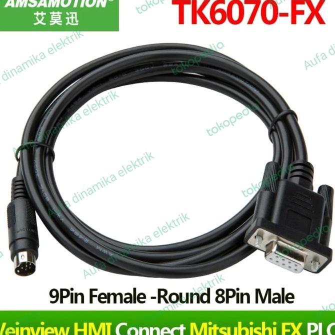 Plc Mitsubishi Fx Plc Cable Ke Weinview Weintek Tk6070-Fx