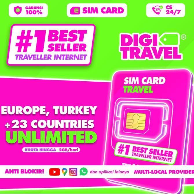 SIM Card Europe Turkey Unlimited | Simcard Eropa Turki Unlimited | Simcard Eropa | Kartu SIM Card Si