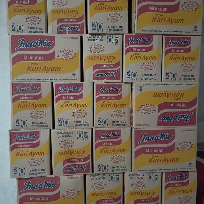 Nui- Indomie Kari Ayam 1 Dus 40 Bungkus Pt Indofood