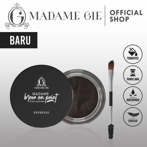 Madame Gie Brow On Point - Eyebrow - Brow Pomade - Pomade Alis - Pensil Alis - Krim Alis Pencil Wate