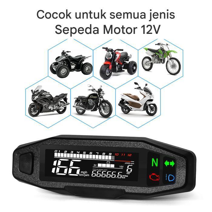 Speedometer Spidometer Digital Ninja Rxking Tiger Scorpio Cbr Vixion Cb R15 Vario Beat Fi Ktm Mini A