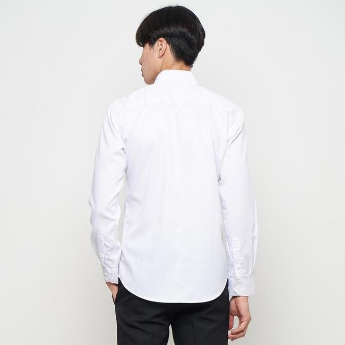 Hose- Parayu - Kemeja Putih Pria Basic Formal Untuk Jas Blazer Kantoran Lengan Panjang