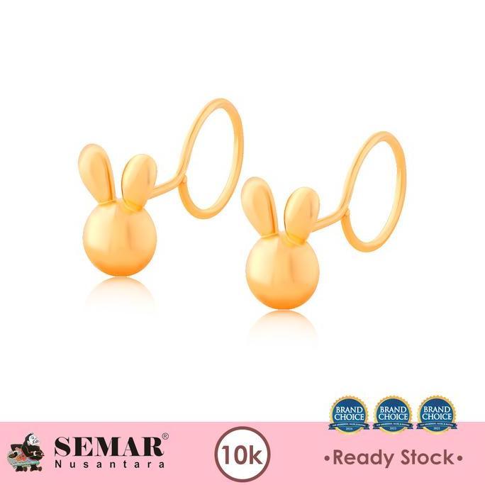 Tevanikarya - Anting Emas Toge Cute Fluffy Rabbit Gold 10K Semar Nusantara