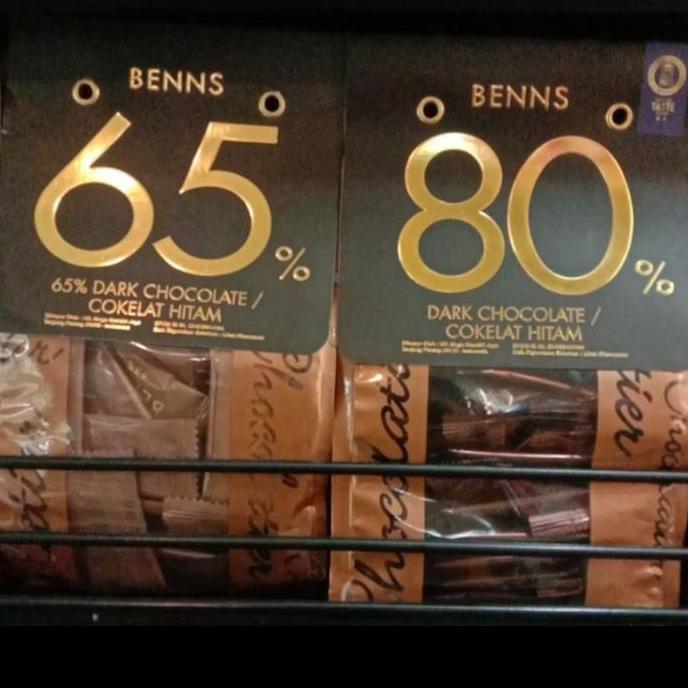 Coklat Dark Benns 200Gr 65%/80%