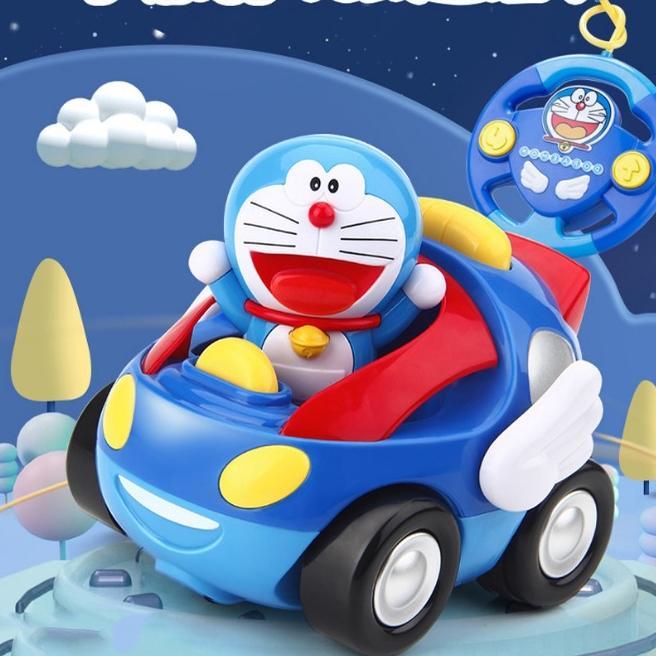 hot sale mobil remote control hello kitty pink remot doraemon dengan musik & lampu