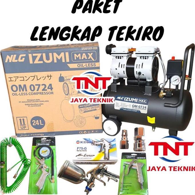 NLG IZUMI MAX OM 0724 KOMPRESOR ANGIN OILLESS 0.75HP IZUMI MAX OM0724 / COMPRESSOR IZUMI MAX OM 0724