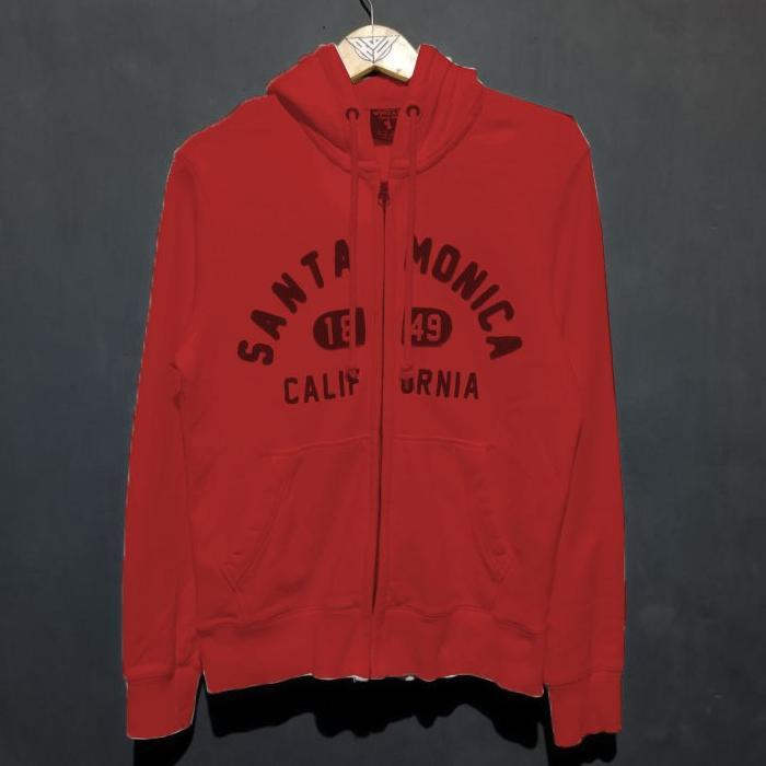 CUCI GUDANG Jaket Hoodie WHO AU California Texs Santa Monica Pink Pria Wanita Premium High Quality