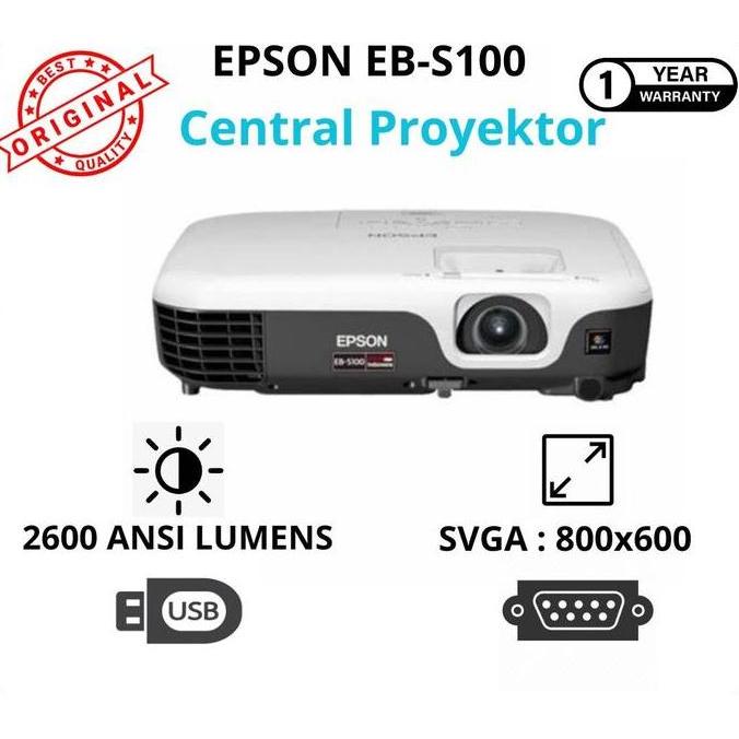 Proyektor Epson Eb-S100 2600 Ansi Lumens - Epson Projector