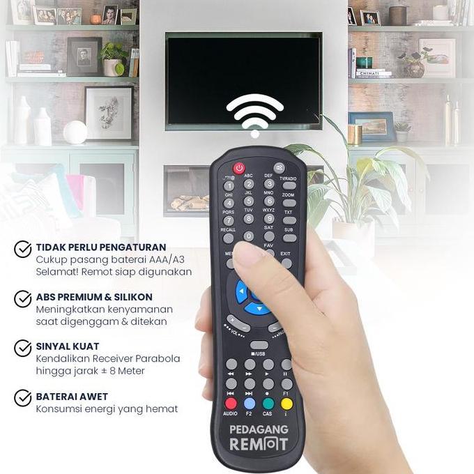 Ready Remot Remote Receiver Parabola NEX Parabola Kuning Dangdut