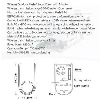 Ready SEYVEN SMART SIRINE WIFI SIREN ALARM STROBE SMART HOME ALARM TUYA murah