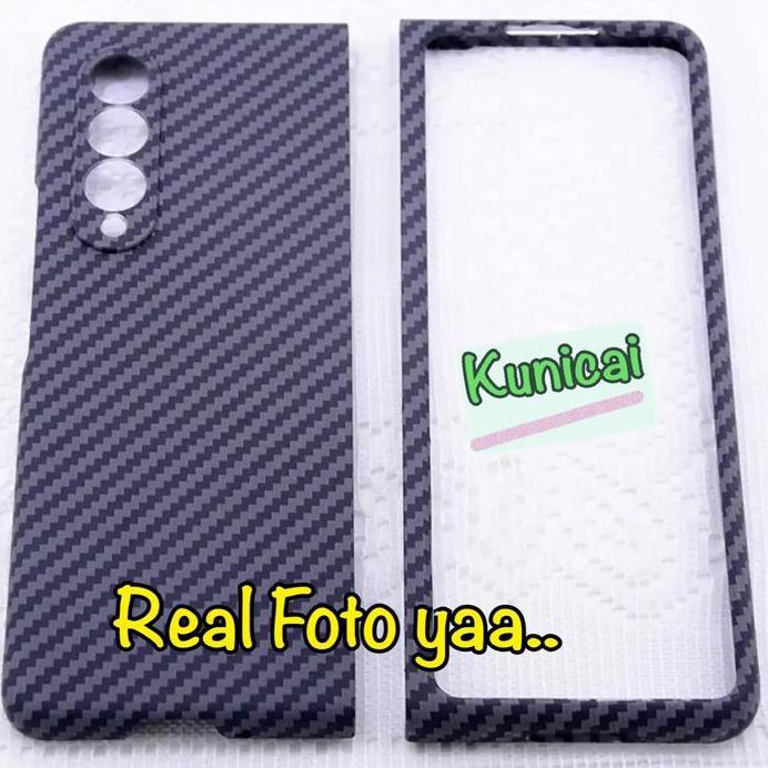 PREMIUM CASING SAMSUNG Z FOLD 3 ORIGINAL LUXO CARBON CASE ZFOLD3 FOLD3 murah