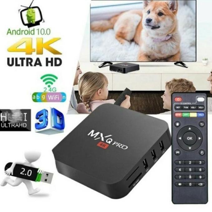 TV Android BOX MxQ Pro 4K Smart TV 2/16 Ram Original Termurah