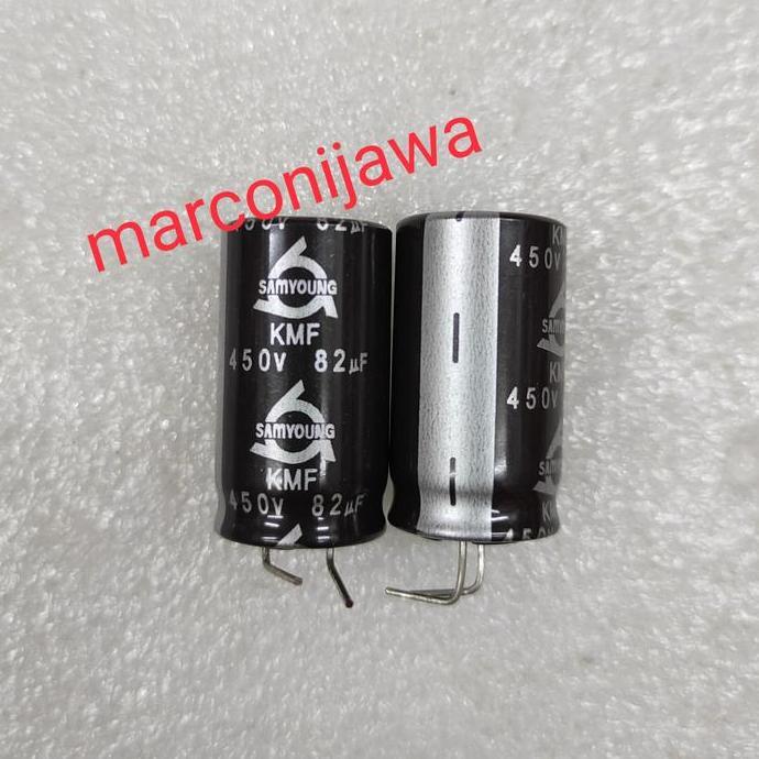 capasitor 82uf 450V coklat 105
