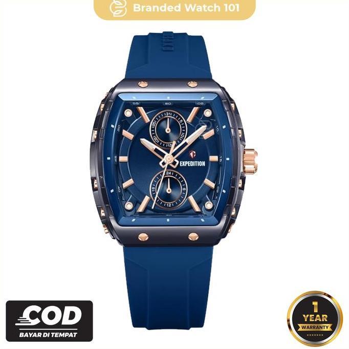 Jam Tangan Wanita EXPEDITION E6814 EXP 6814 E 6814 Garansi Resmi 1 Tahun Rubber