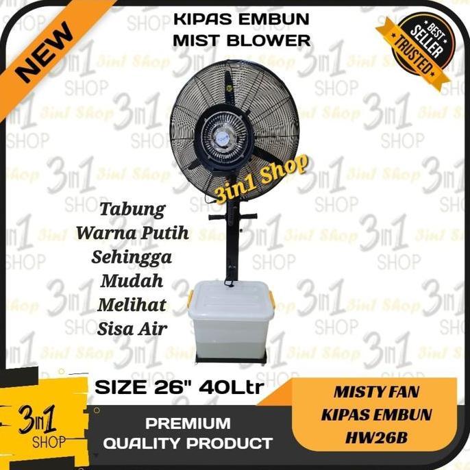 Kipas Angin Embun Misty Fan 26" 40 liter Blower Misty Cool 26 inch murah