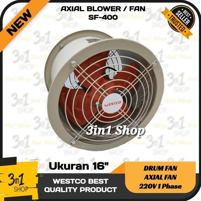 Drum Fan 16" Axial Blower Low Noise Blower Tabung Exhaust Fan 16 inch murah
