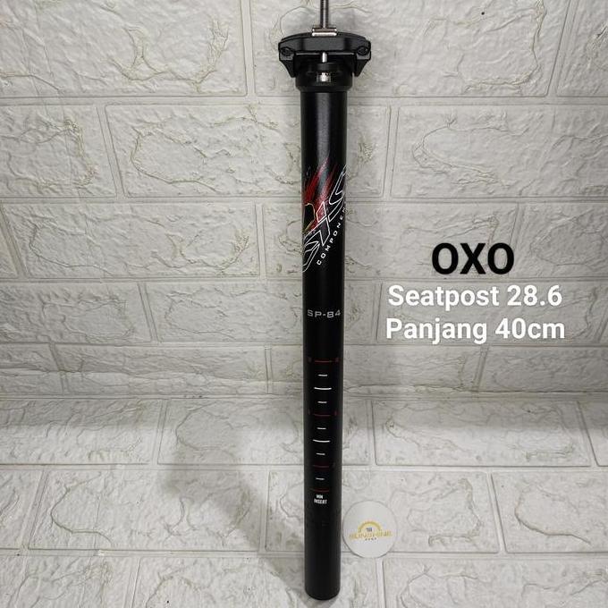 Seatpost Saddle 28.6 OXO Alloy Tiang Cagak Sadel Sepeda MTB Roadbike Seli Lipat Folding Bike Diamete