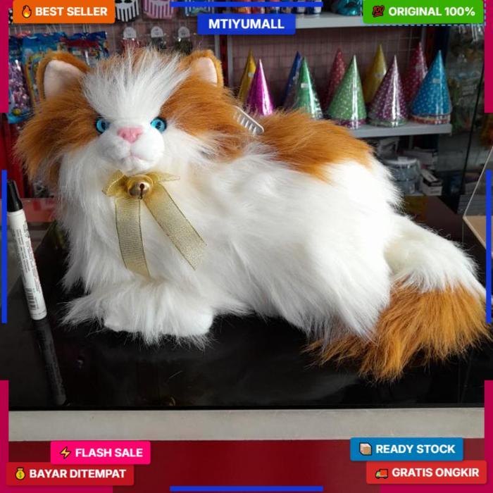 Boneka Kucing Persia Anggora Free Sisir Stok Ready Banyak