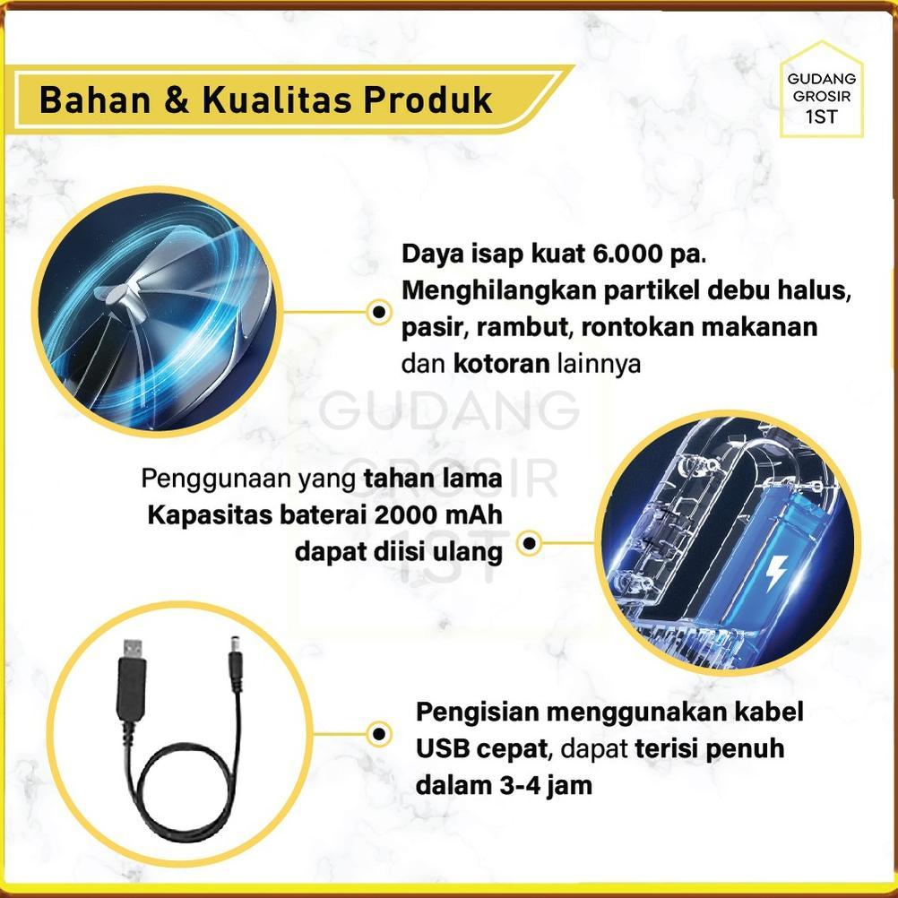 NEW Penyedot Debu Mobil Portabel | Alat Penyedot Debu Portable | Mini Portable Vacuum Cleaner