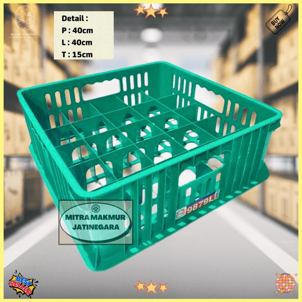 Sale - Keranjang Industri 9879 L / Krat Plastik / Krat Gelas & Botol / Krat 25 Gelas