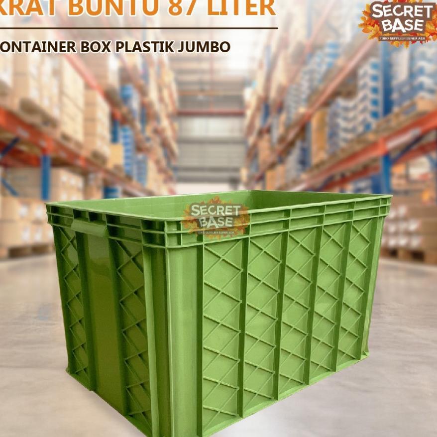 Krat Buntu 87 Liter - Bak Ikan Plastik / Container Box Plastik Jumbo / Keranjang Serbaguna