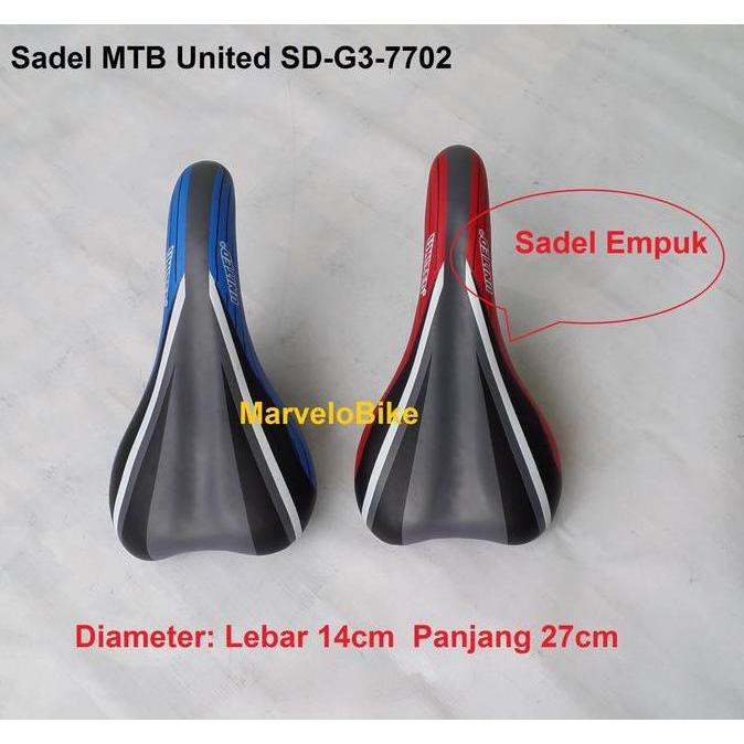 Sadel Jok Sepeda MTB BMX Seli Fixie Balap RoadBike United SD-7702 murah