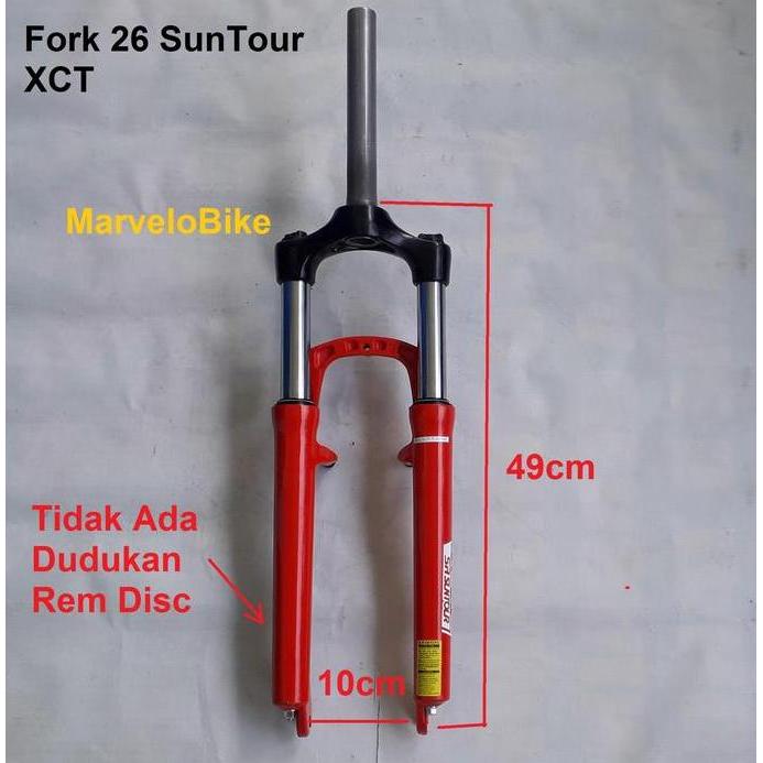 Fork Sepeda 26 MTB SunTour XCT Suspension murah