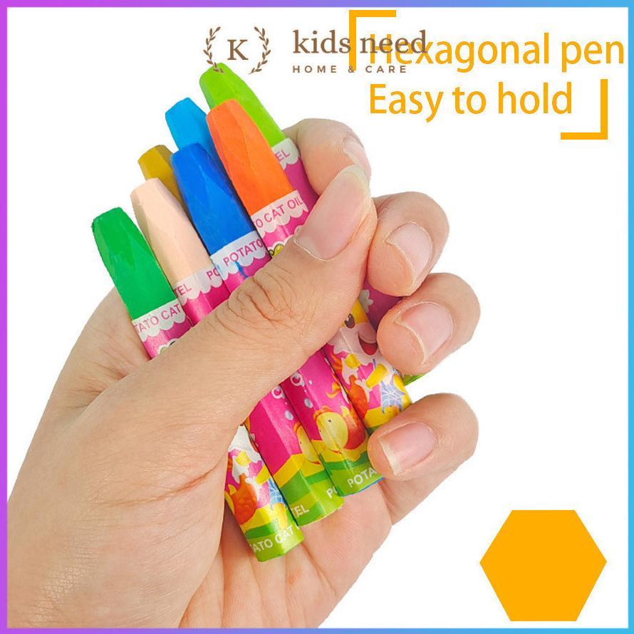 BEST SALE CRAYON BESAR 12 WARNA / OIL PASTEL / KRAYON SET MURAH ANAK ANAK LUCU
