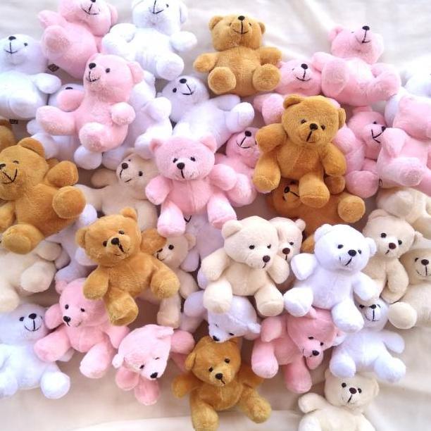 PROMO TERBARU BONEKA BERUANG MINI KECIL 12CM / BONEKA BEAR MINI