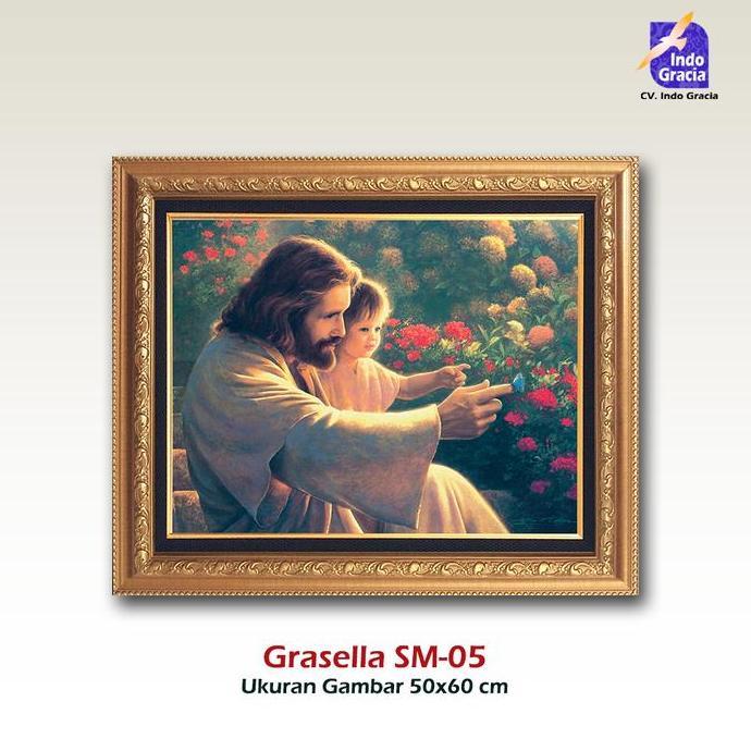 Lukisan Yesus Mengendong Anak Kecil; Grasella SMX-05